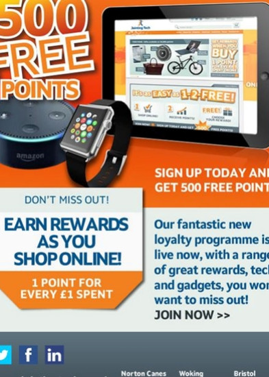 Get 500 free Jointing Tech Loyalty Points!