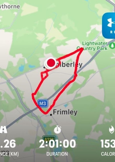 Andy’s Charity Marathon Run Update