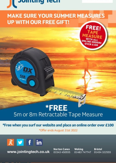 FREE Tape Measure from Jointing Tech!