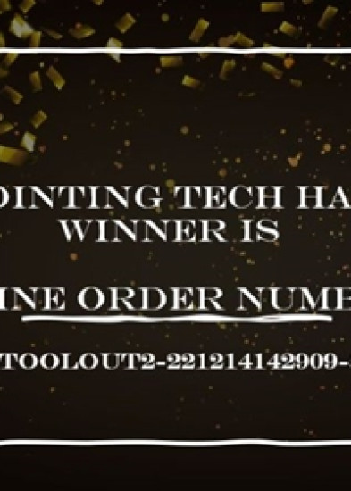 Congratulations to our lucky winner!
