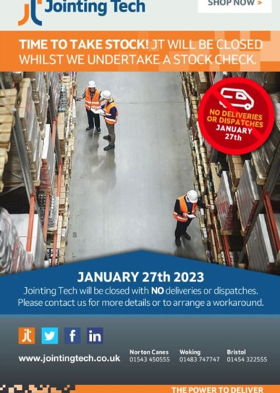 Jointing Tech Closing for Stock Check