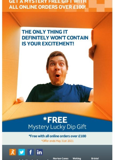 FREE Lucky Dip Gift with Orders Over £100