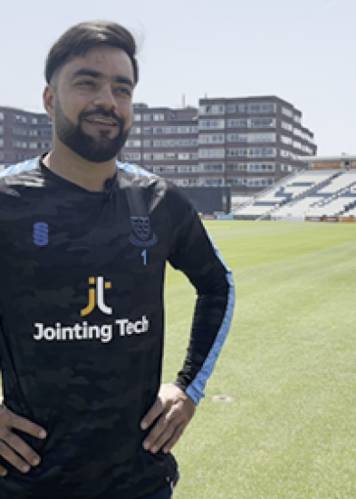 Rashid Khan is back at Hove