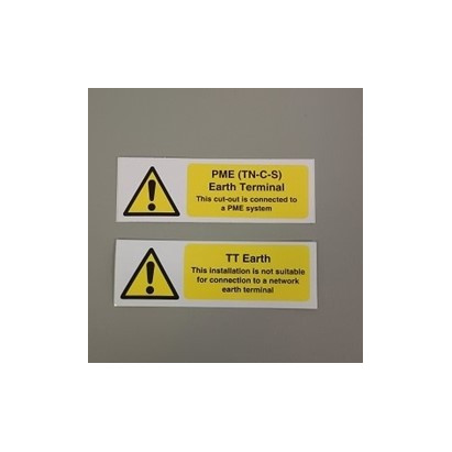 PME & Earth Warning Labels