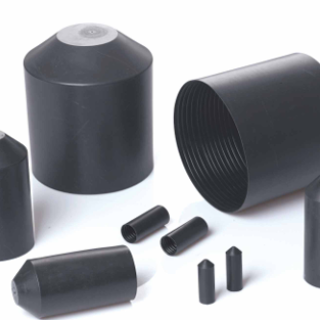 Filoform heat shrink insulating end caps for power cables