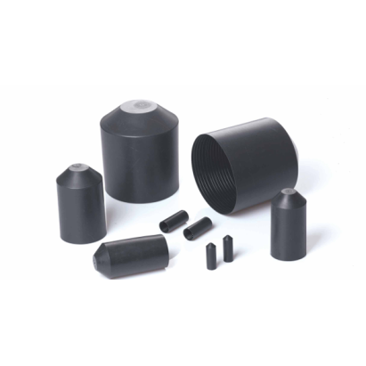 Filoform heat shrink insulating end caps for power cables