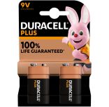 Duracell Plus Power 9V Batteries Pack of 2