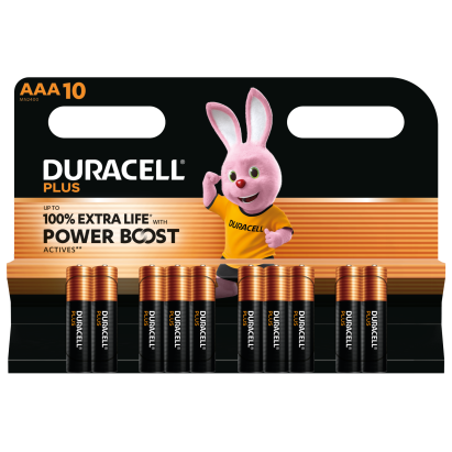 Duracell Plus Boost Active AAA Pack of 10