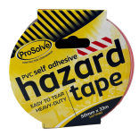 PVC Self Adhesive Hazard Warning Tape Red Whi